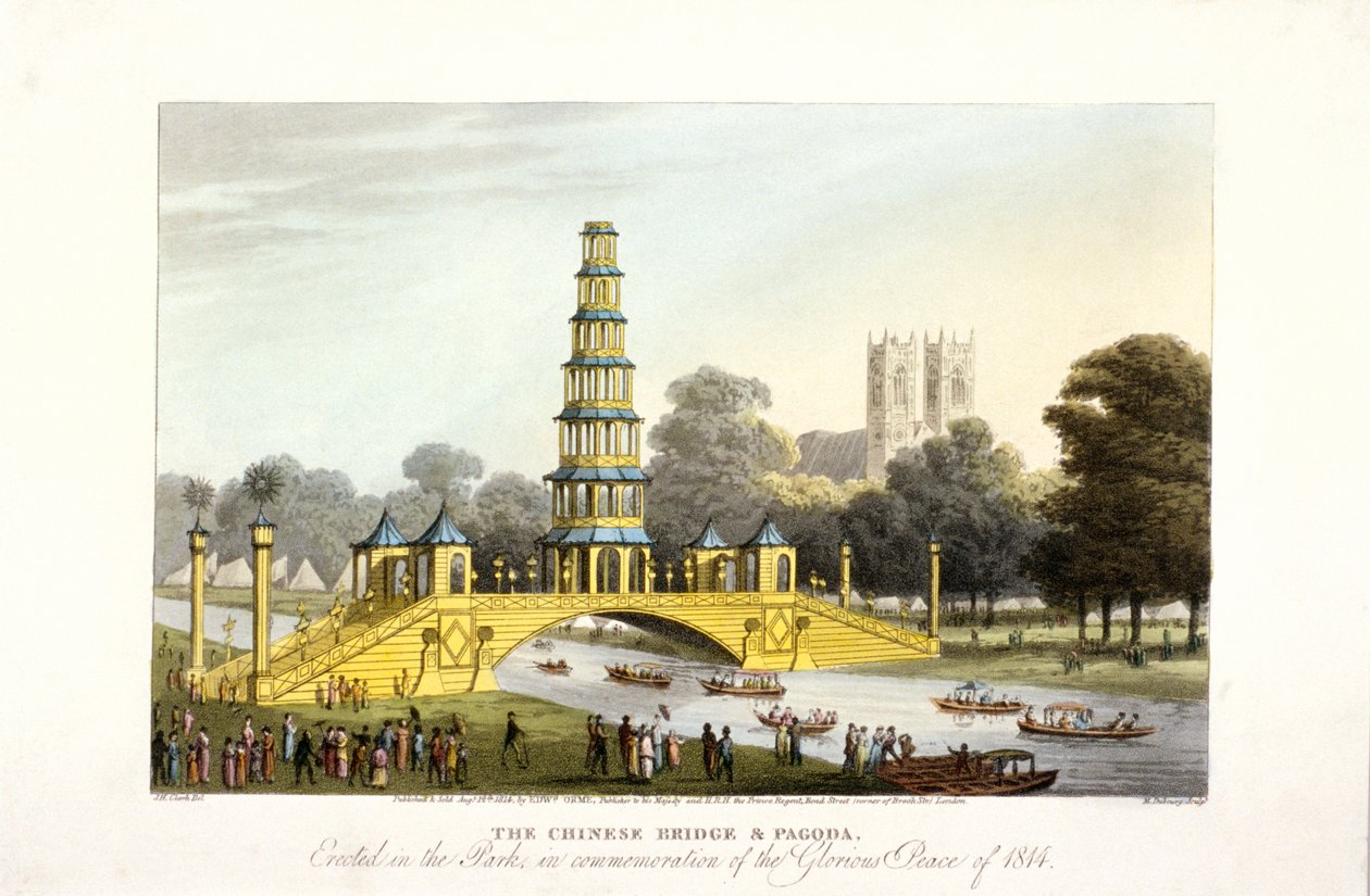 A kínai híd és pagoda a londoni St James