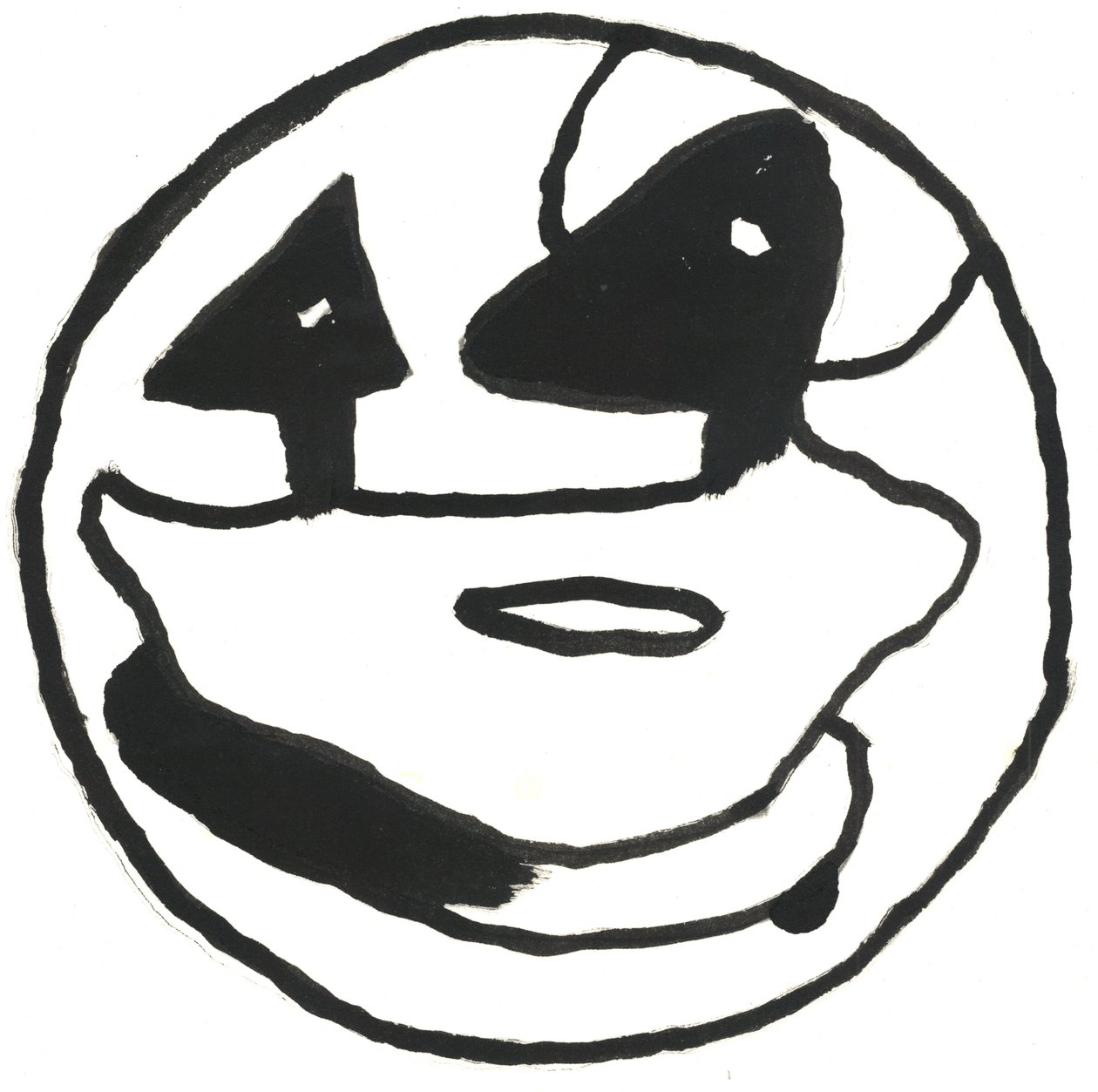 Du Serie Glyphes 2, 2017 (indiai tinta) alkotó: Matthew Hilton