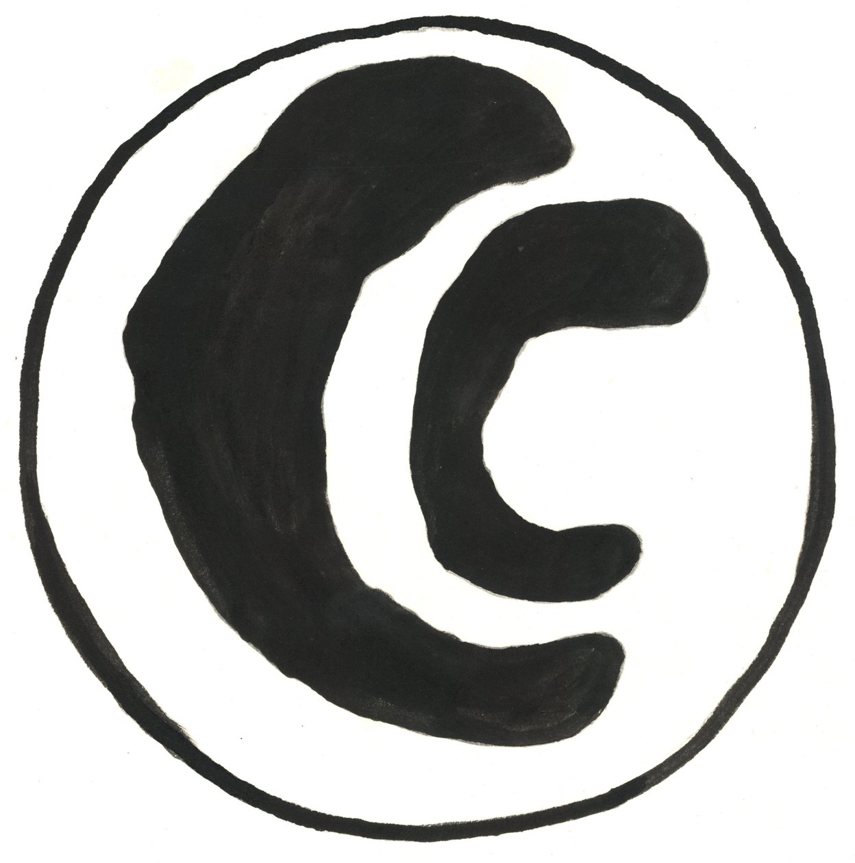 Du Serie Glyphes 6, 2017 (indiai tinta) alkotó: Matthew Hilton