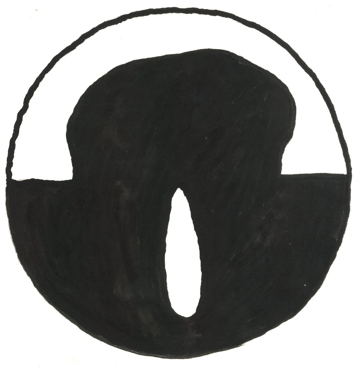 Du Serie Glyphes 7, 2017 (indiai tinta) alkotó: Matthew Hilton