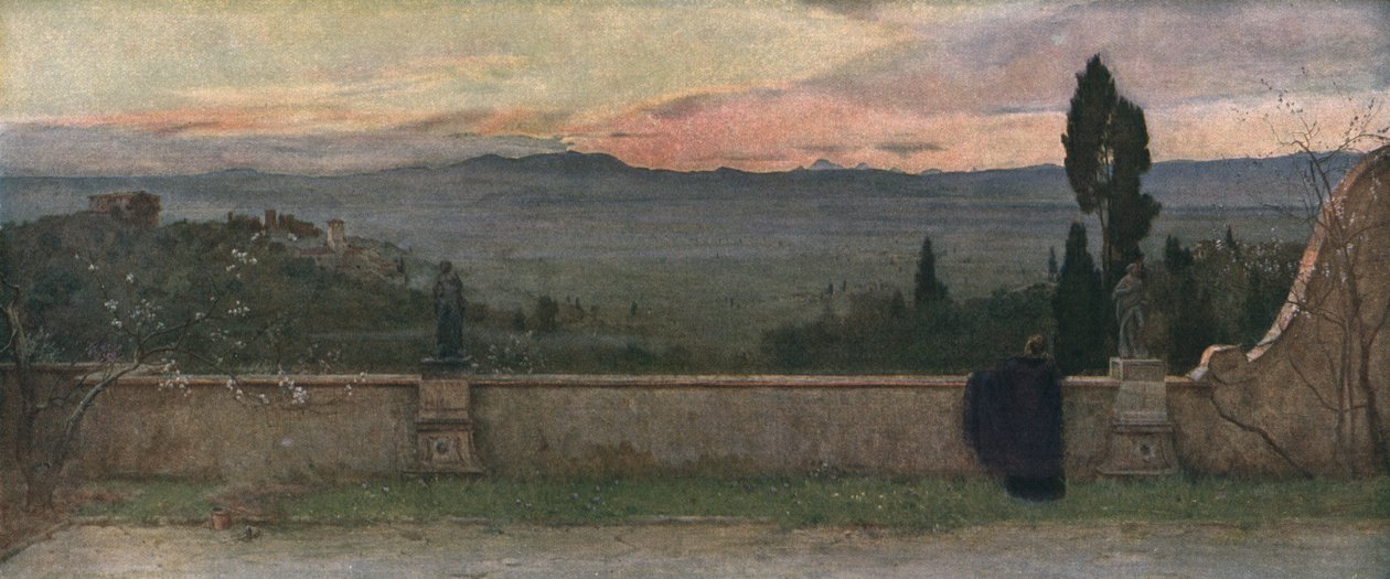 Val DArno: Este, c1901, c1930. alkotó: Matthew Ridley Corbet