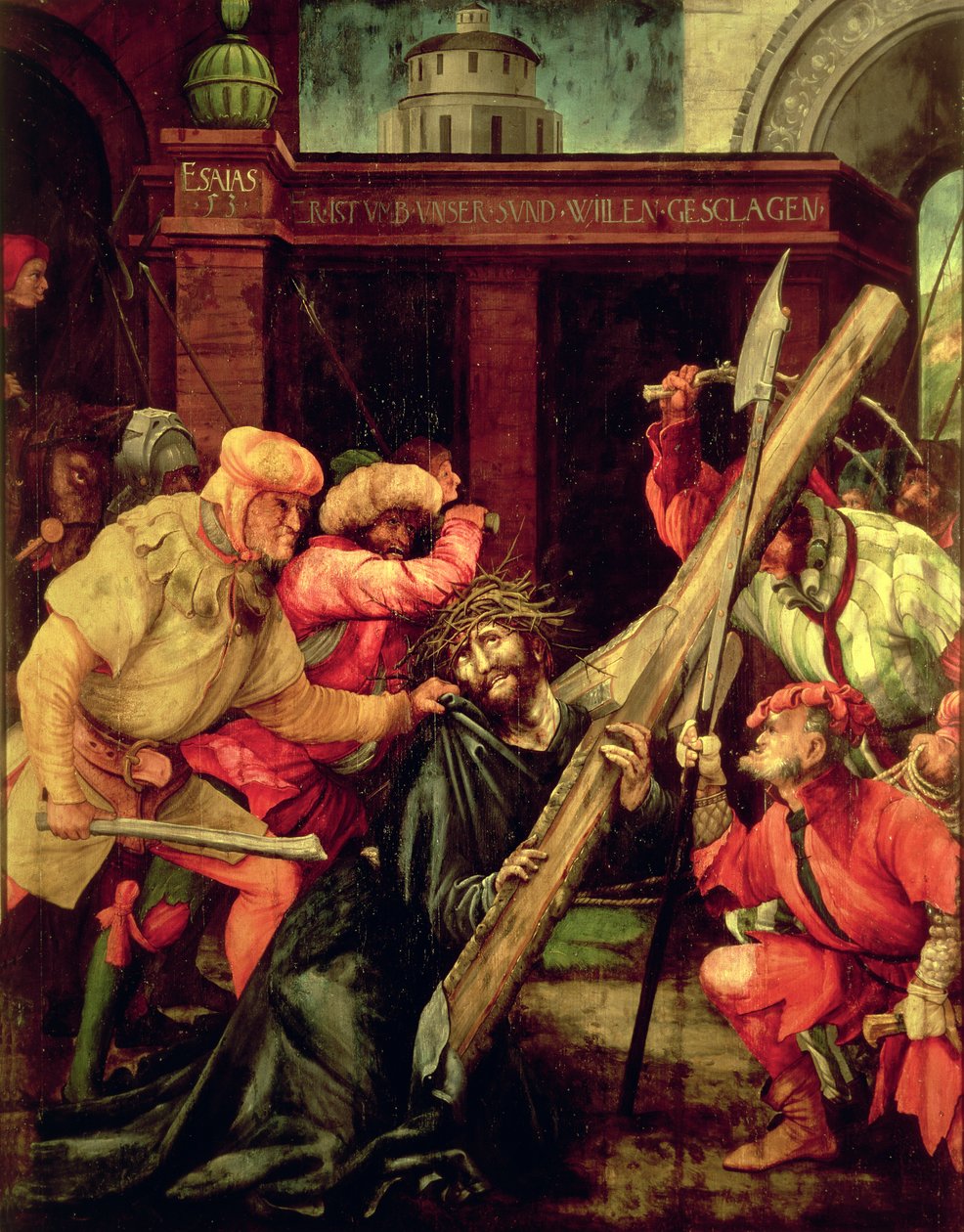A keresztet hordozó Krisztus alkotó: Matthias Grünewald