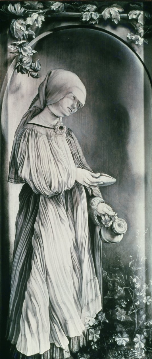 Szent Erzsébet (grisaille) alkotó: Matthias Grünewald