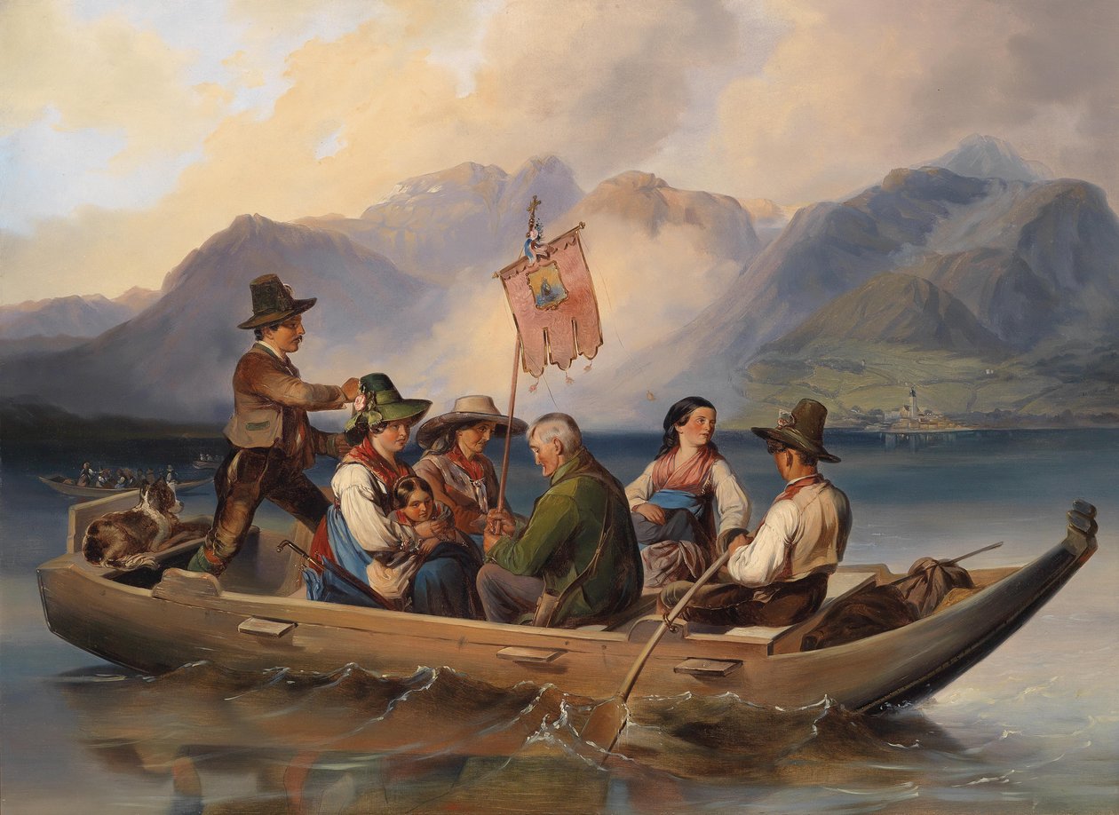 Átkelés a Wolfgangsee -nél alkotó: Matthias Ranftl