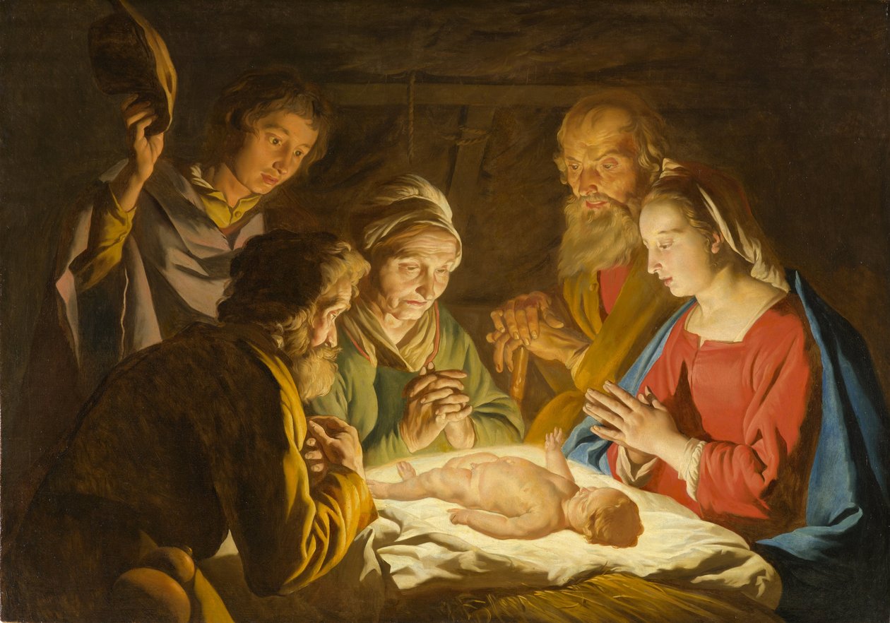 A Pásztorok imádata alkotó: Matthias Stom