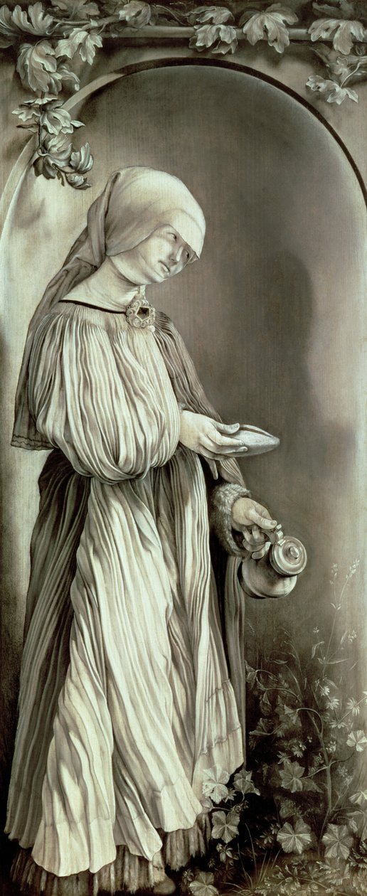 Magyar Szent Erzsébet (1207-31) 1509 (grisaille) alkotó: Matthias (c.1480 1528) Grunewald