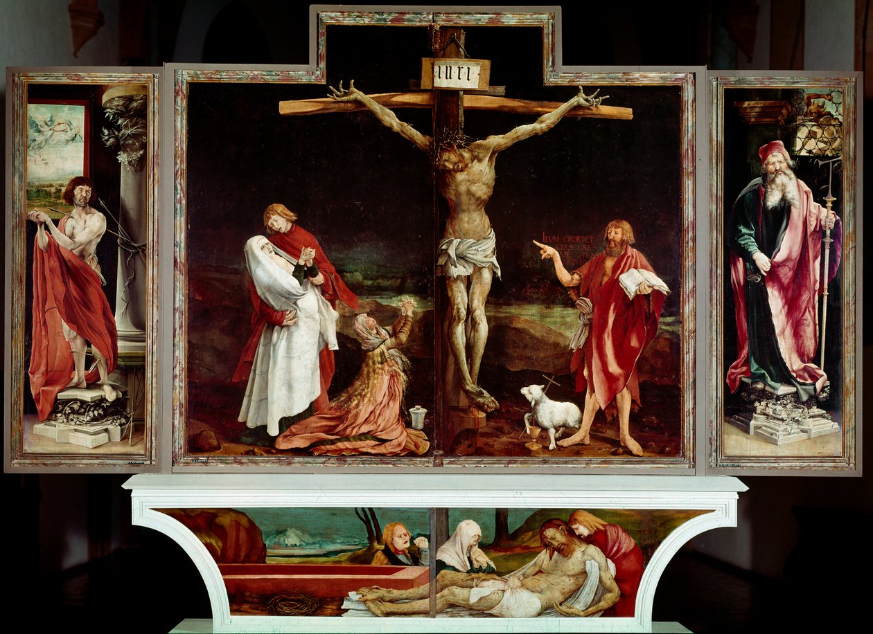 Az isenheimi oltárkép, 1512-15 körül (olaj, tábla) alkotó: Matthias (c.1480 1528) Grunewald