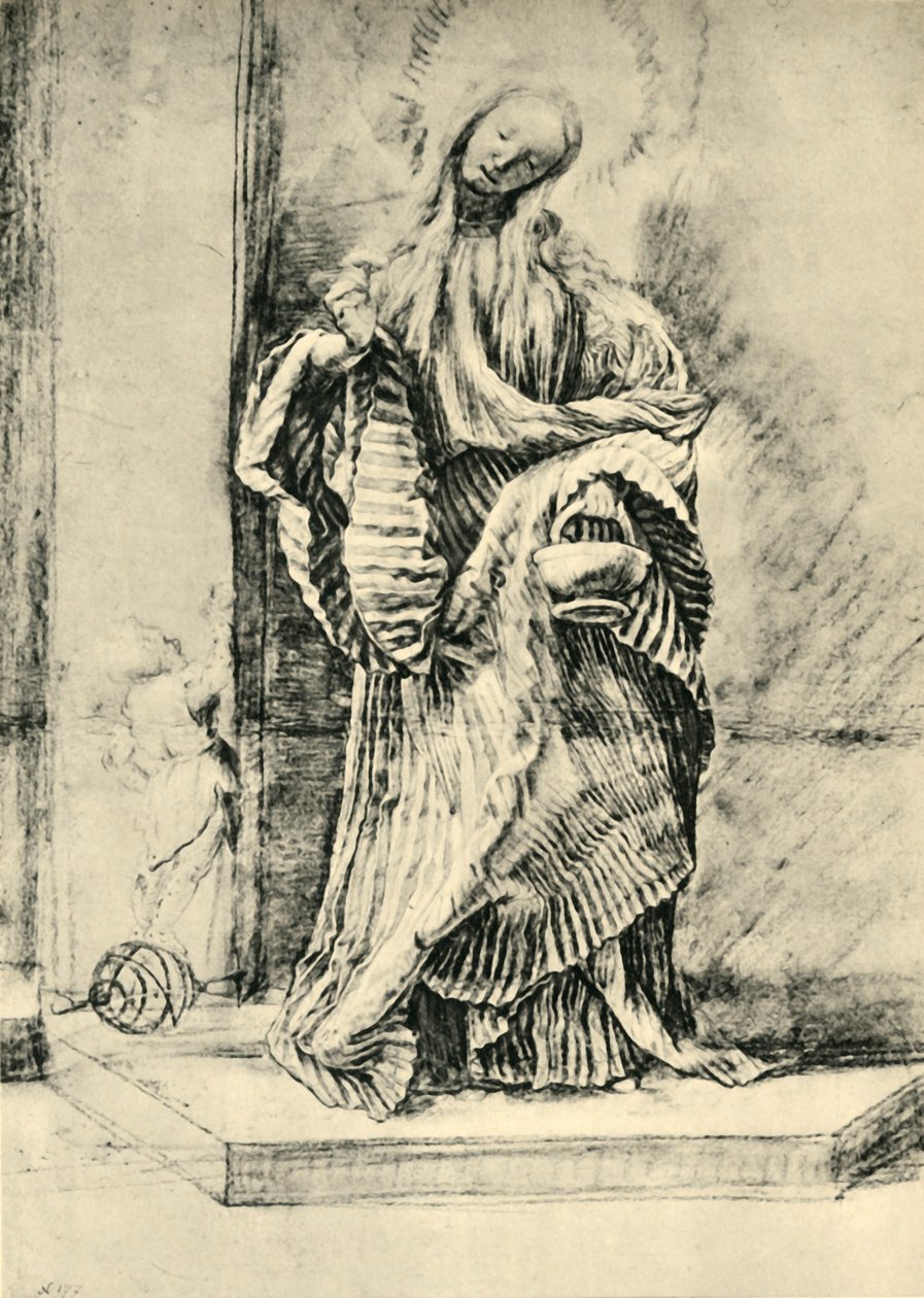 Szent Dorottya virágkosárral, c1520, 1943. alkotó: Matthias Gruenewald
