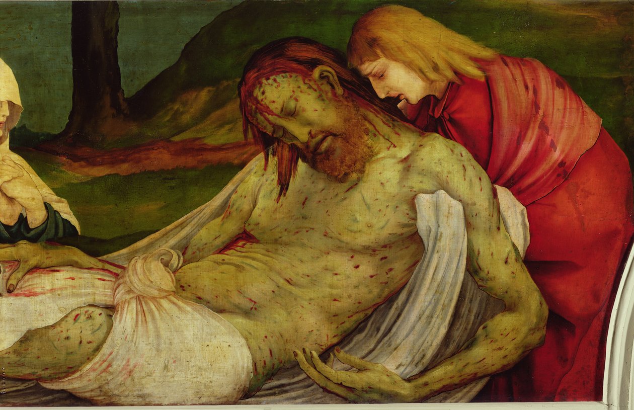 A síremlék az Isenheim-oltárról, 1512-1616 körül alkotó: Matthias Grünewald