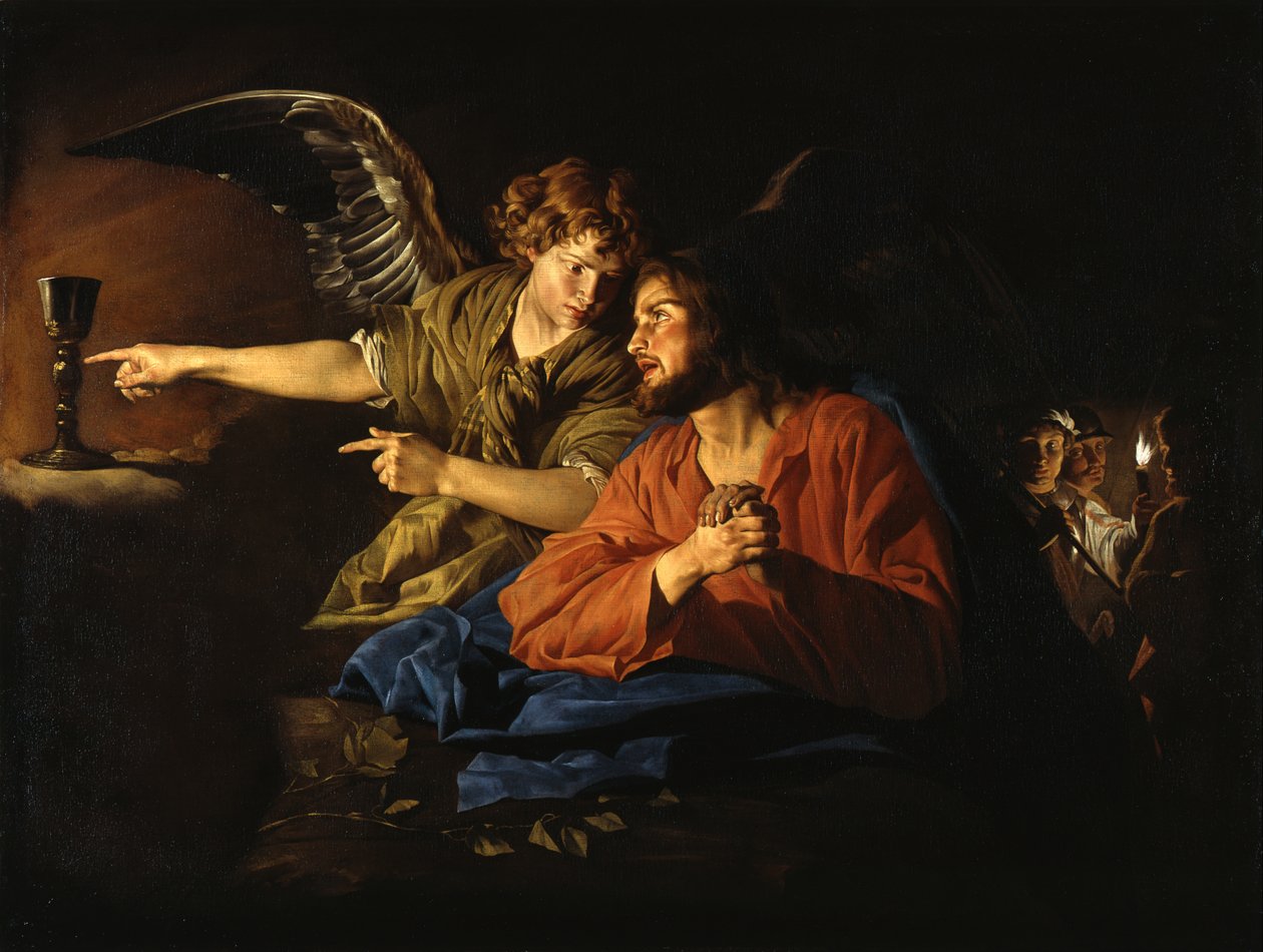 Krisztus az Olajfák hegyén alkotó: Matthias Stom