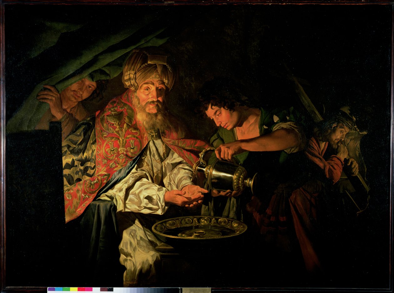 Pilátus kezet mos alkotó: Matthias Stomer