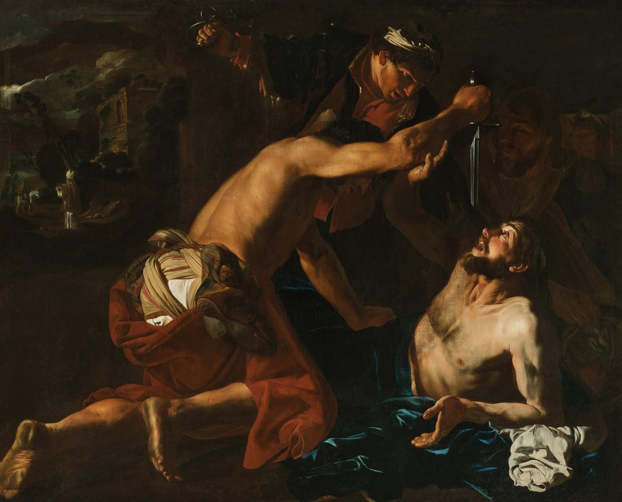 Az irgalmas szamaritánus példázata, c. 1630-1631. alkotó: Matthias Stomer