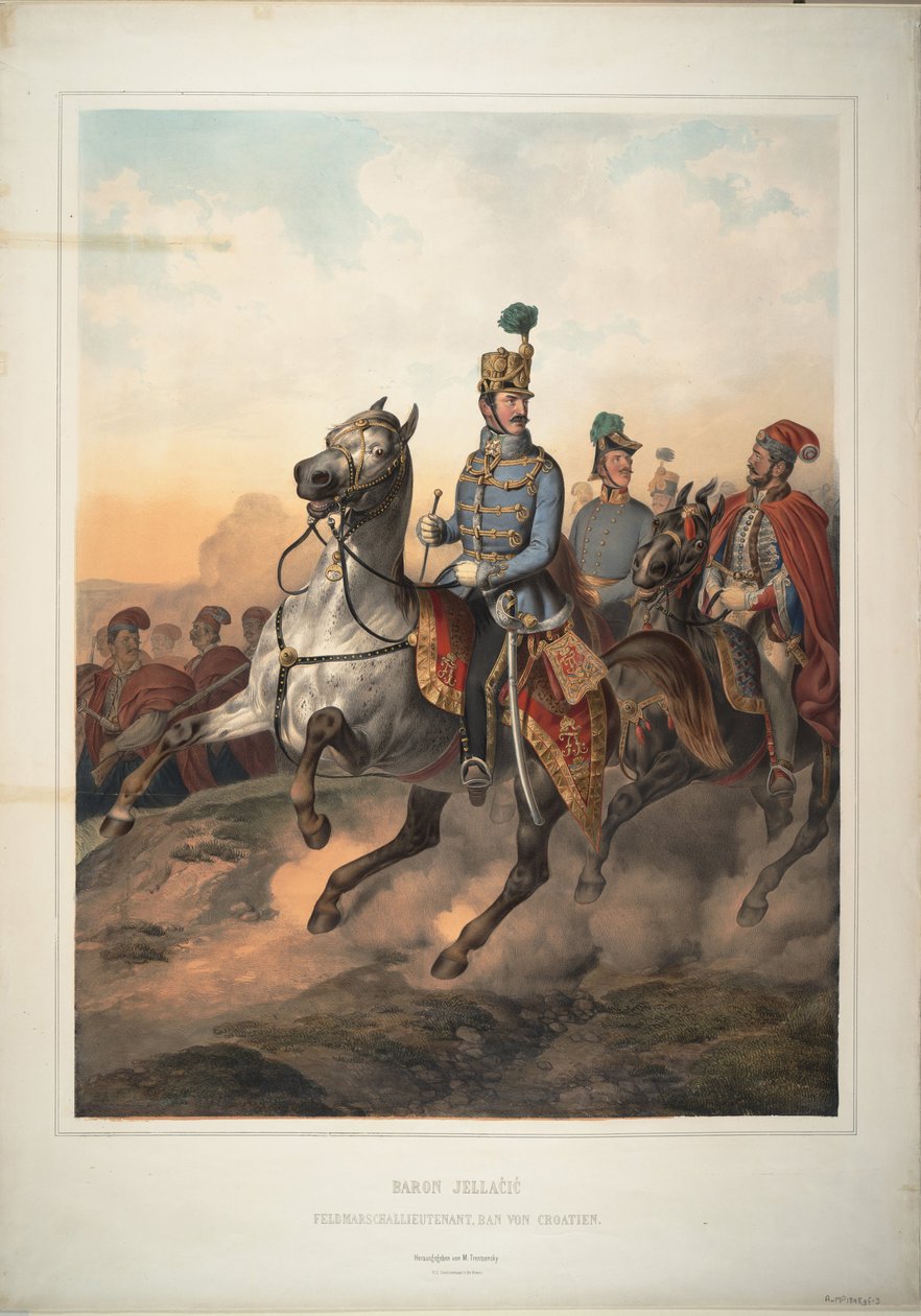 Josip Jelacic buimi gróf, 1849 alkotó: Matthias Trentsensky
