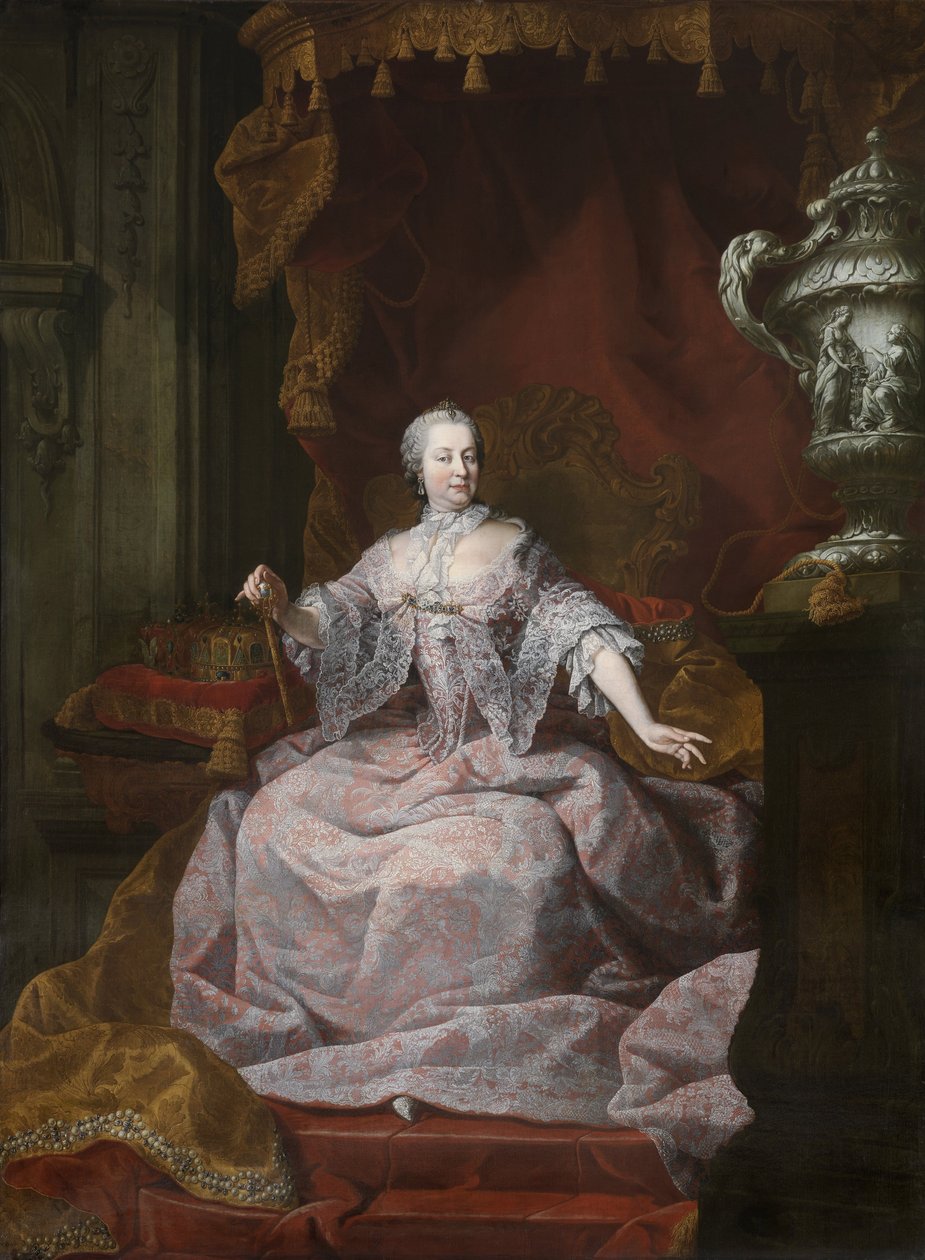 Mária Terézia osztrák császárné portréja 1717-1780, 1750-es évek alkotó: Matthias de Visch