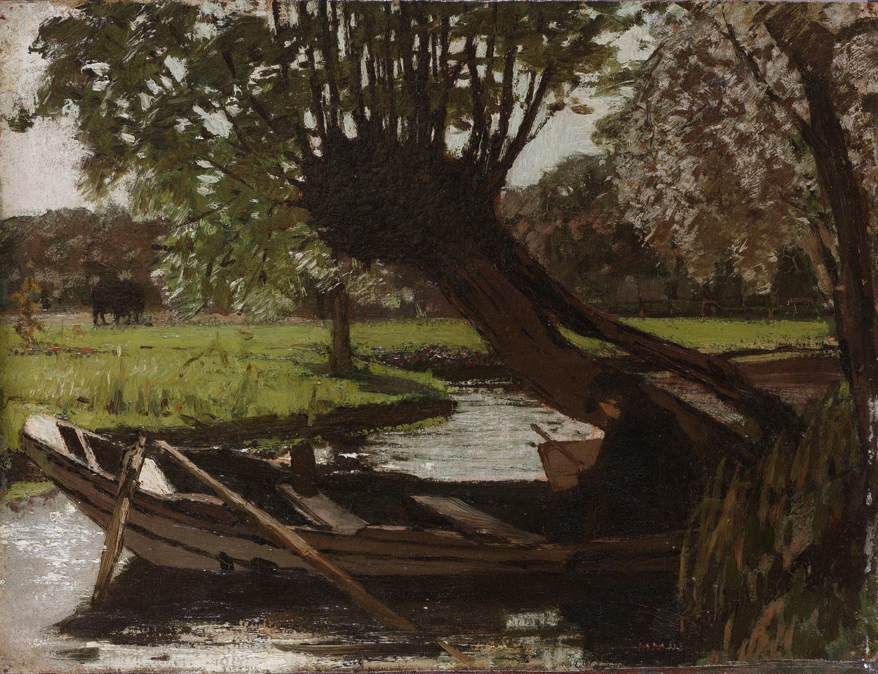 Csónak Pollard Willow-val alkotó: Matthijs Maris