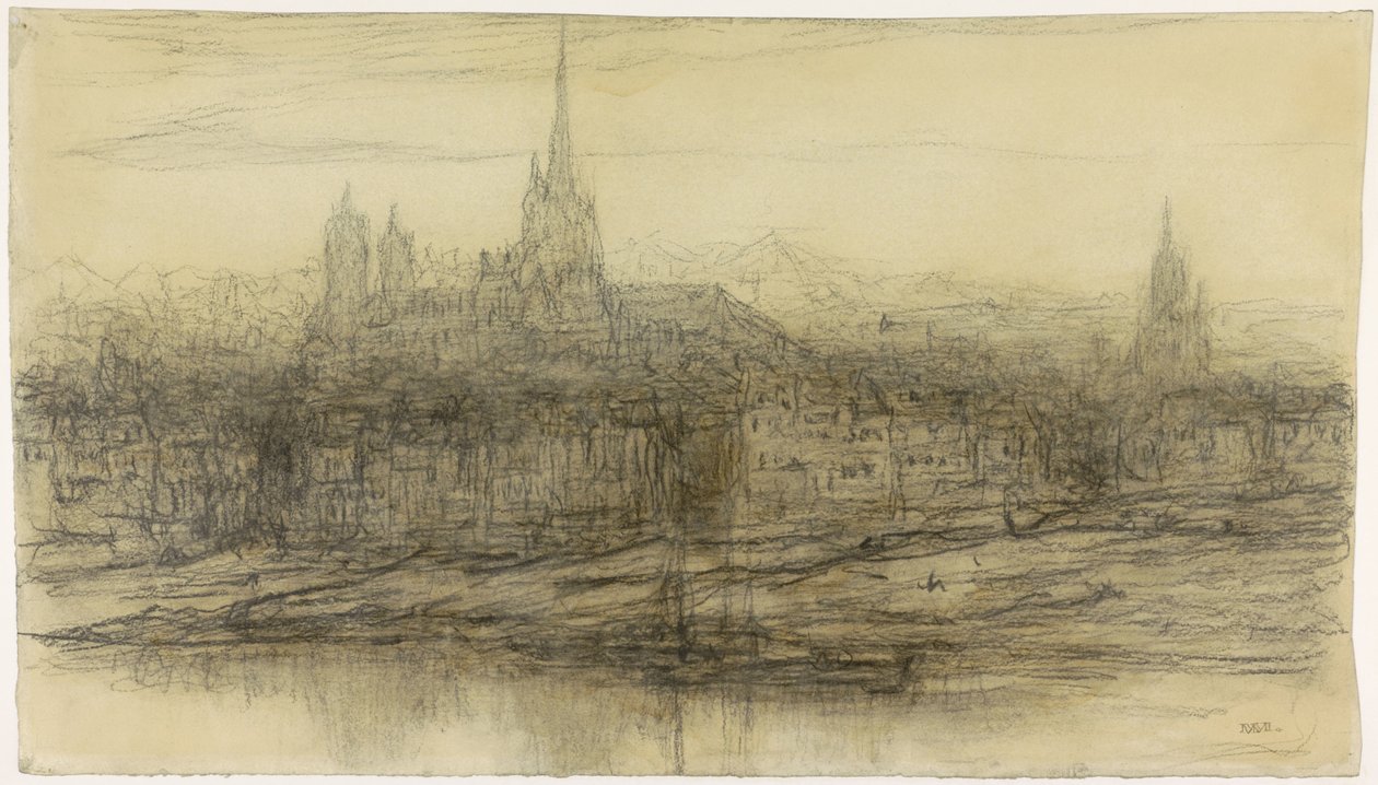 Rouen kilátása alkotó: Matthijs Maris