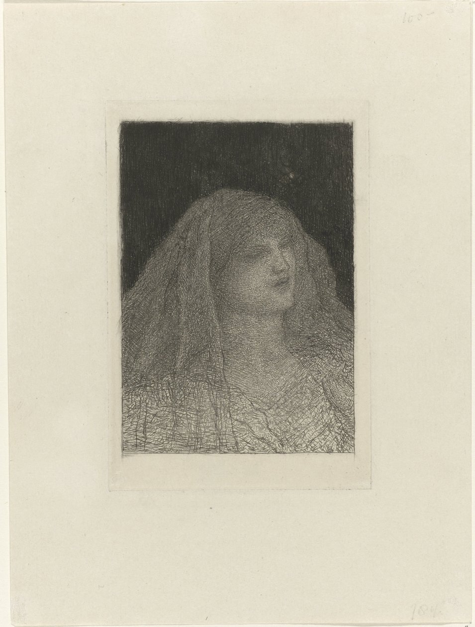 Nő fátyollal alkotó: Matthijs Maris