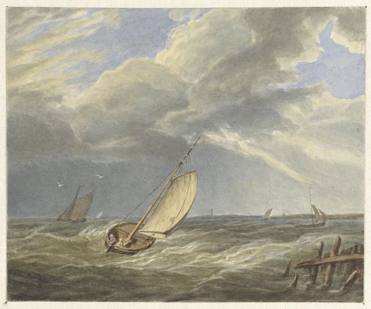 Tengeri tájkép alkotó: Matthijs Maris