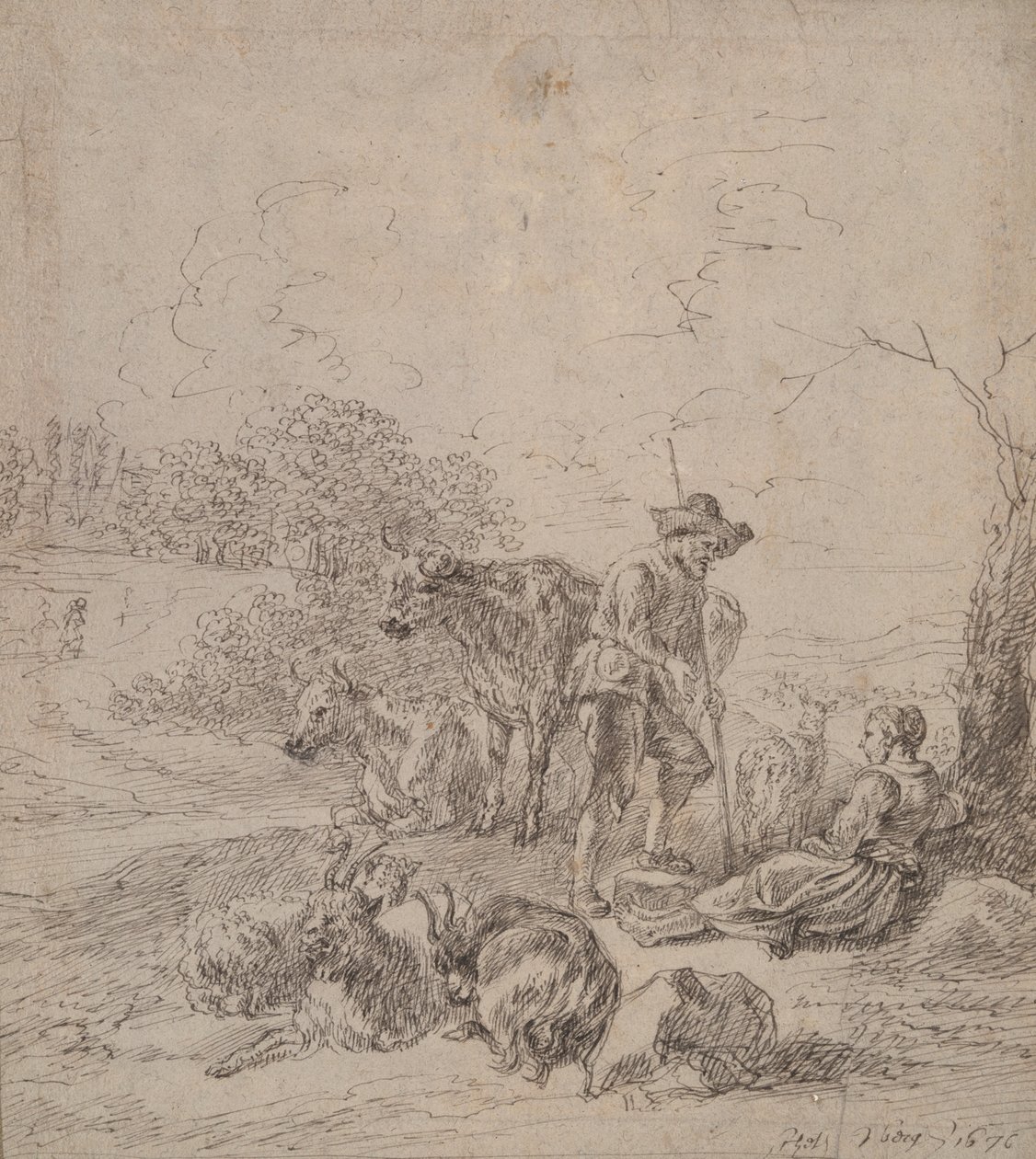 Lelkészi jelenet alkotó: Matthys van den Bergh