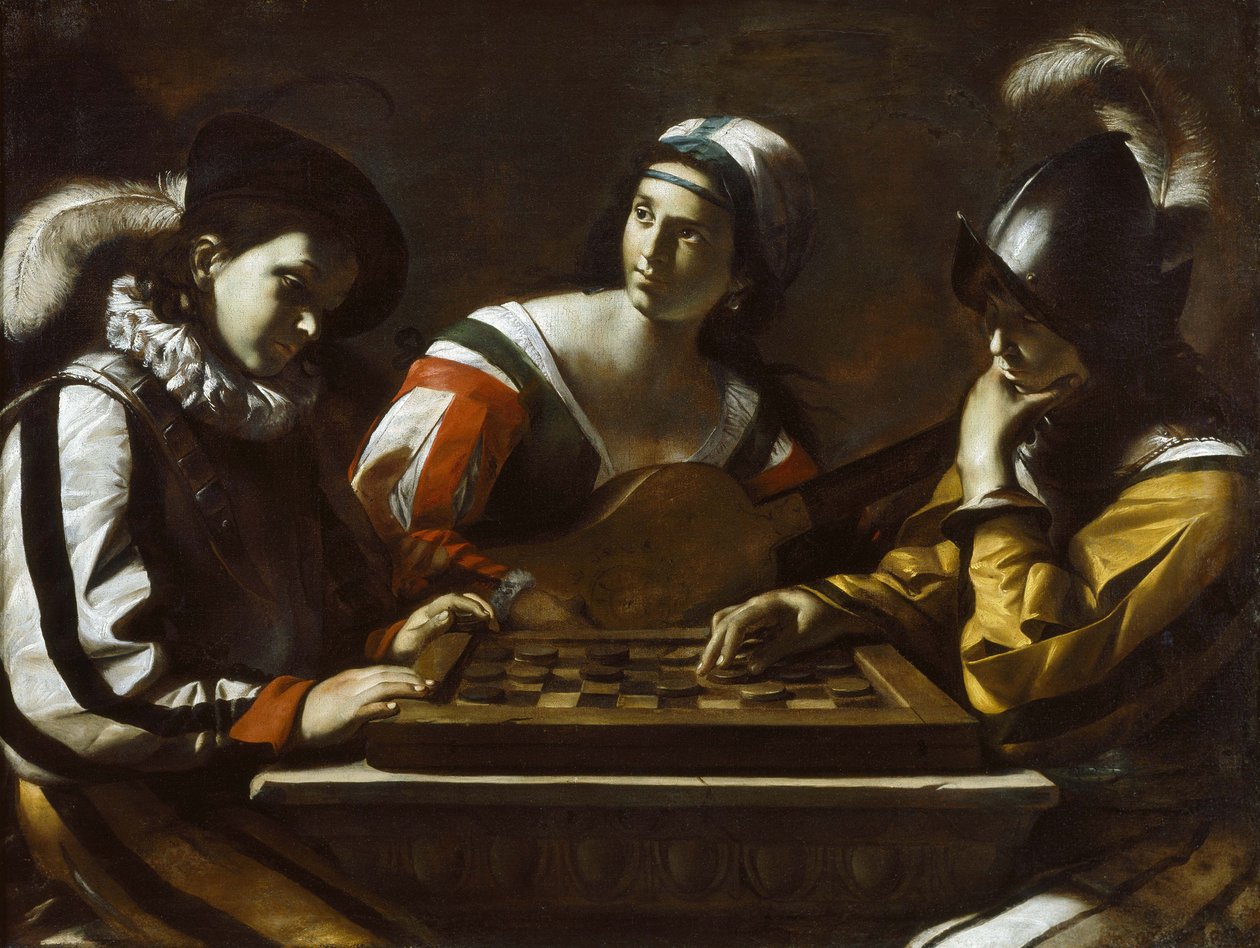 A huzatjáték, 1630-as évek alkotó: Mattia Preti