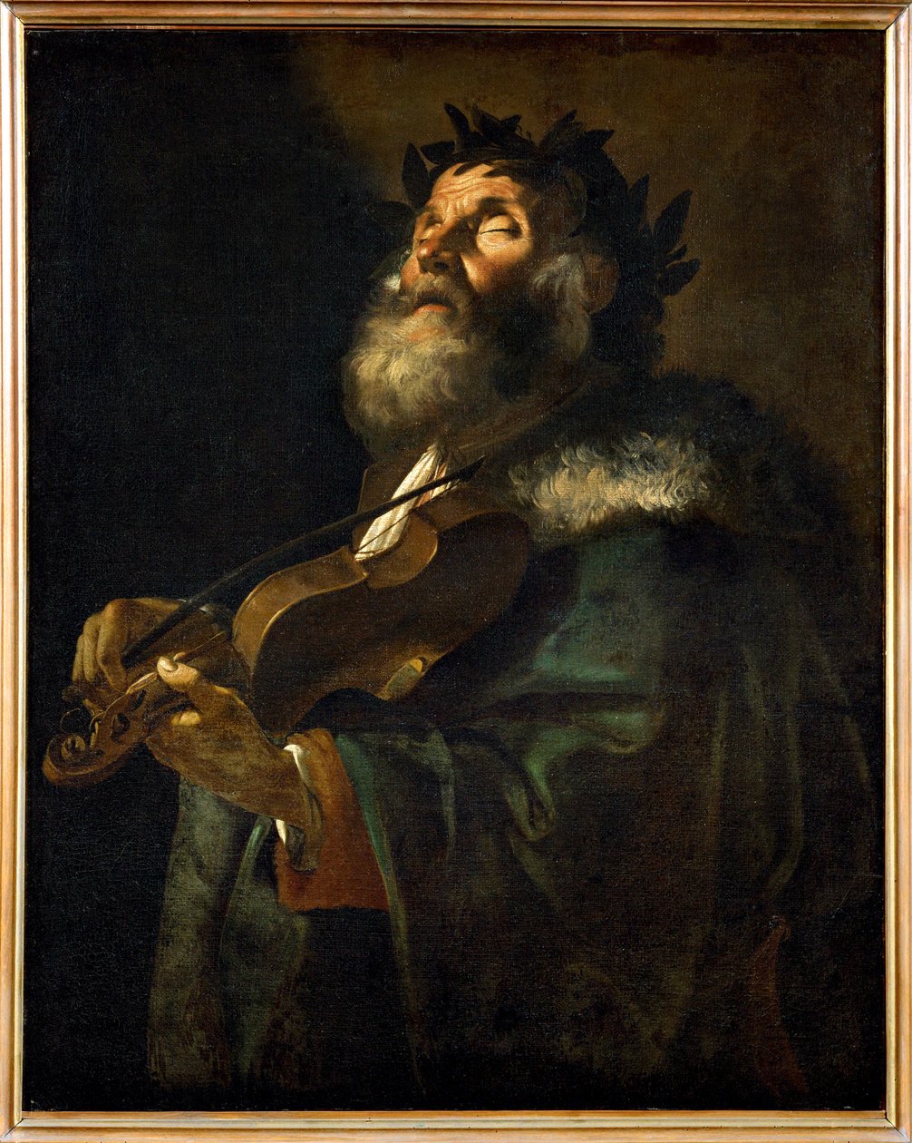 Homer (festmény vászonra) alkotó: Mattia (1613-99) Preti