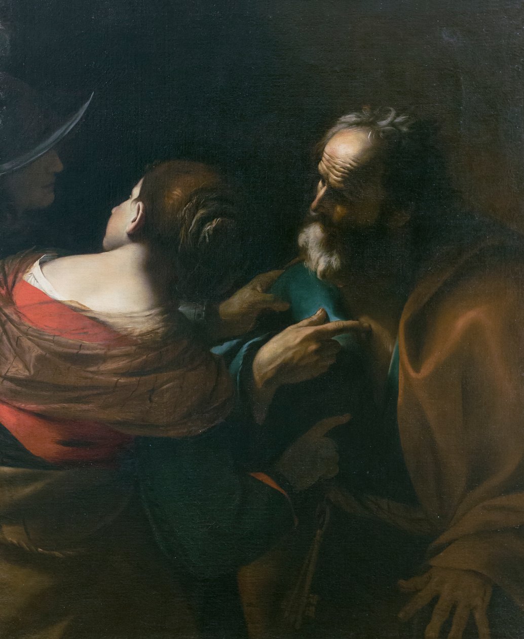 Szent Péter tagadása, 1637-1640 körül (olaj, vászon) alkotó: Mattia (1613 99) Preti