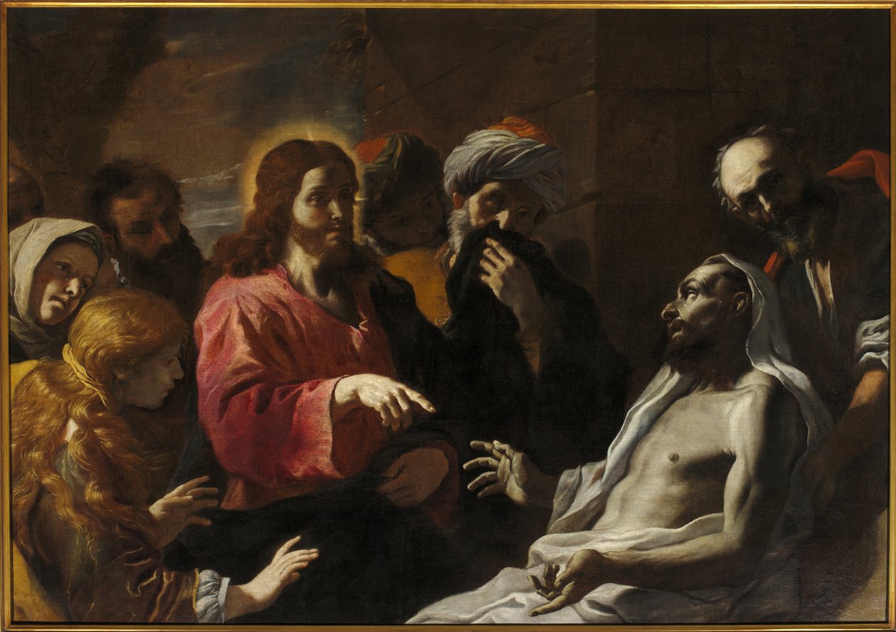 Lázár feltámadása, 17. század második fele (olaj, vászon) alkotó: Mattia (1613 99) Preti