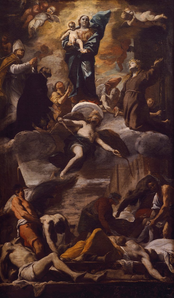 A nápolyi pestis c. 1660 (olaj, vászon) alkotó: Mattia Preti