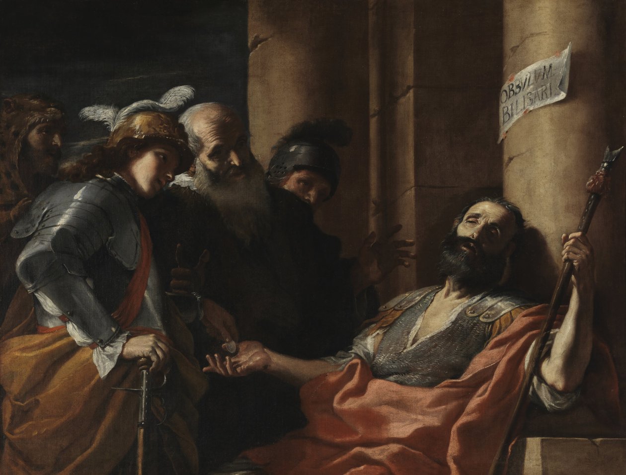 Belisarius alamizsnát kap alkotó: Mattia Preti