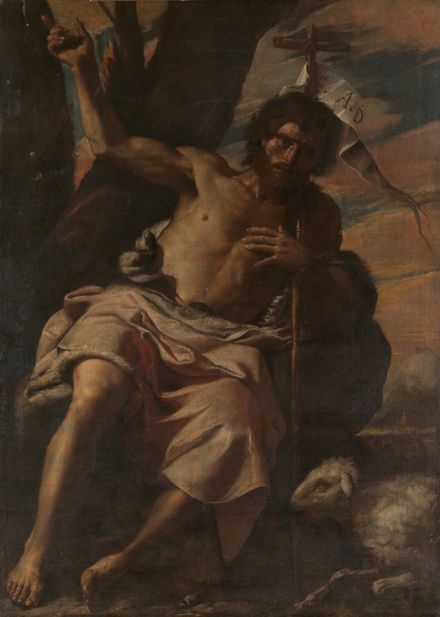 Keresztelő Szent János prédikáció, kb. 1650. alkotó: Mattia Preti
