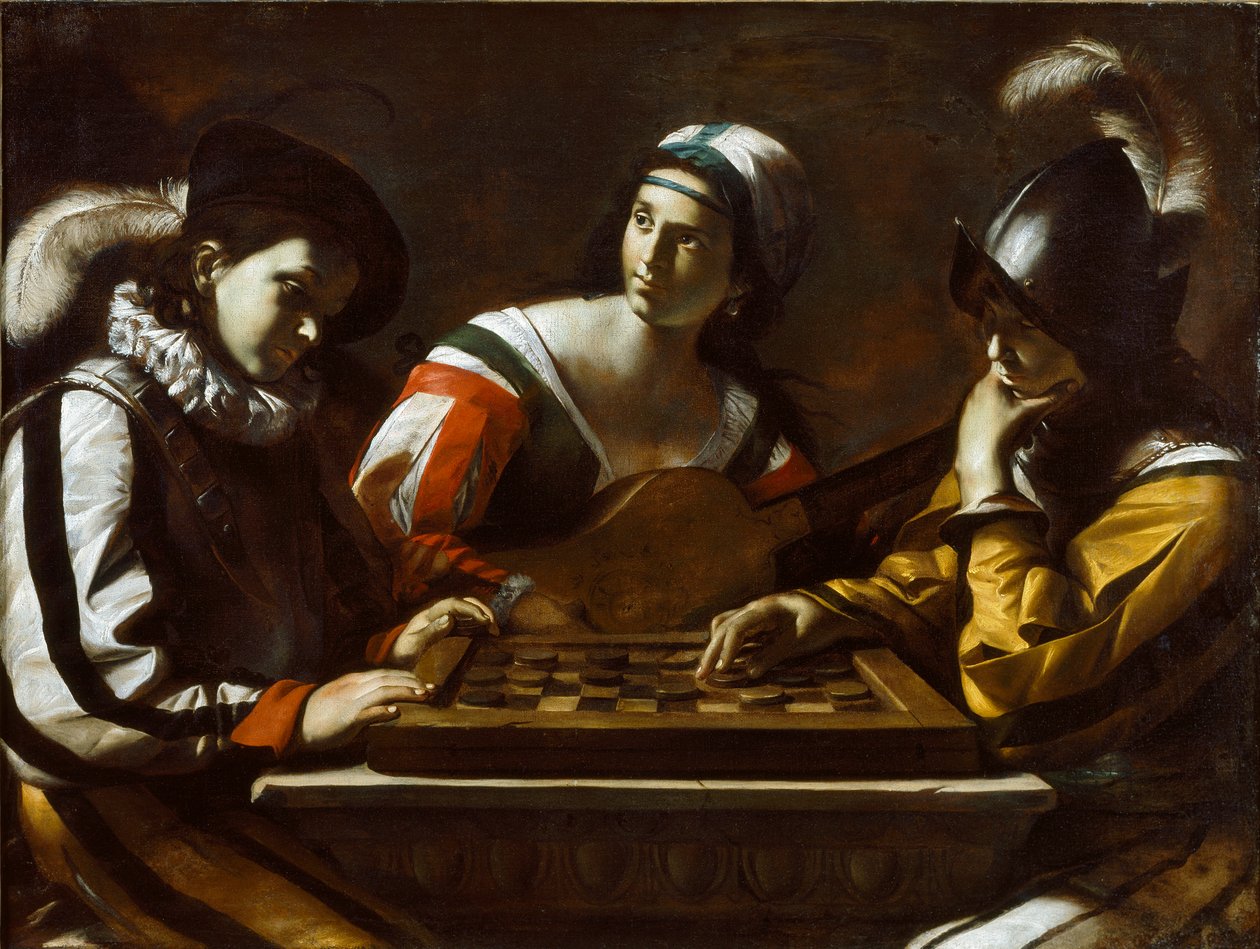 A huzatjáték, 1630-as évek alkotó: Mattia Preti
