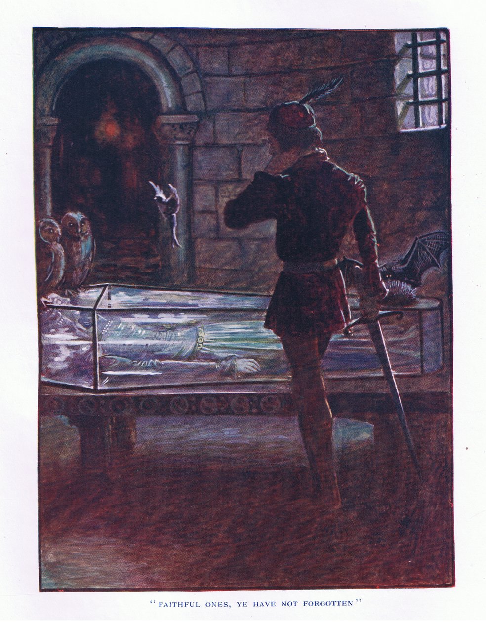 Hűségesek, nem felejtettétek, illusztráció a Lady and Fairy Tales, 1914-ből alkotó: Maud Tindal Atkinson