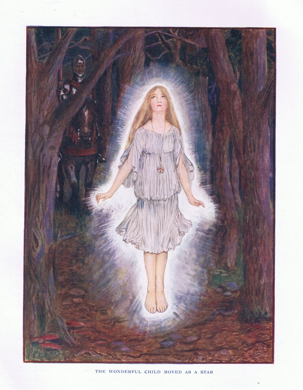 A csodálatos gyermek sztárként költözött, illusztráció a Lady And Fairy Tales, 1914-ből alkotó: Maud Tindal Atkinson