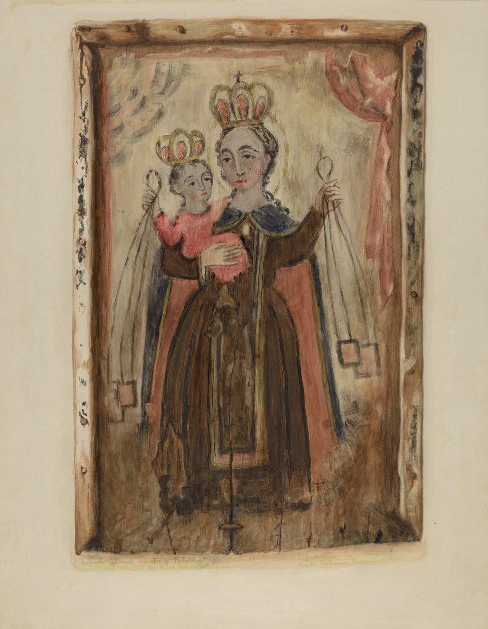 Retablo (Kármel Szűzanya) alkotó: Maude Valle