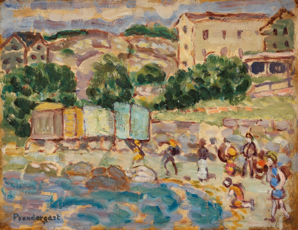 Strand és falu alkotó: Maurice Brazil Prendergast