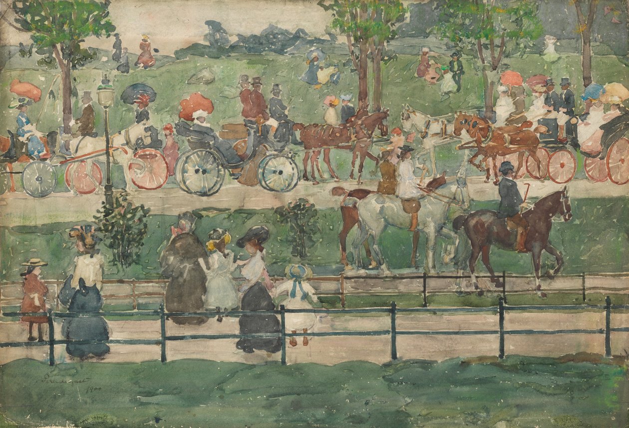 Central Park, 1900 alkotó: Maurice Brazil Prendergast