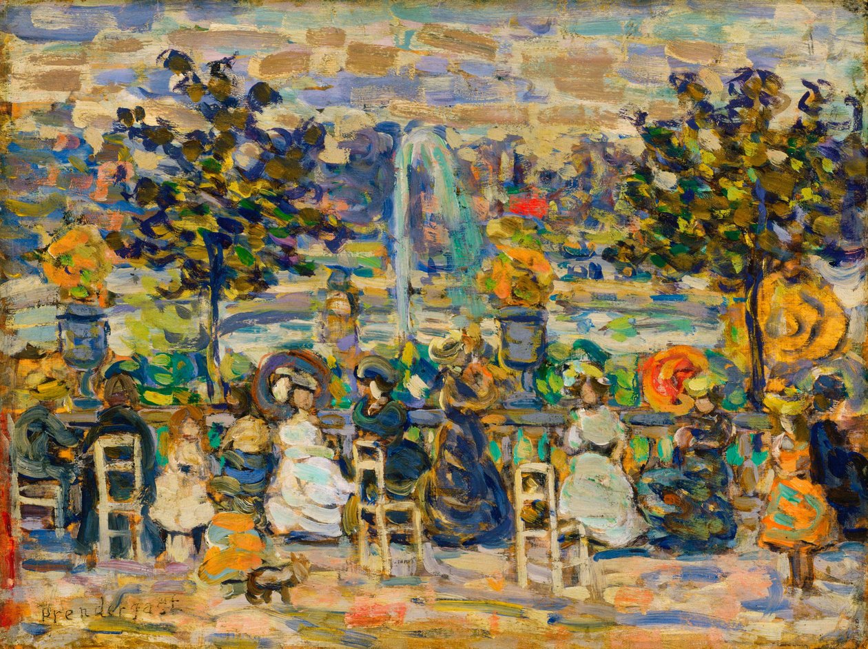 Luxemburgi kertekben alkotó: Maurice Brazil Prendergast