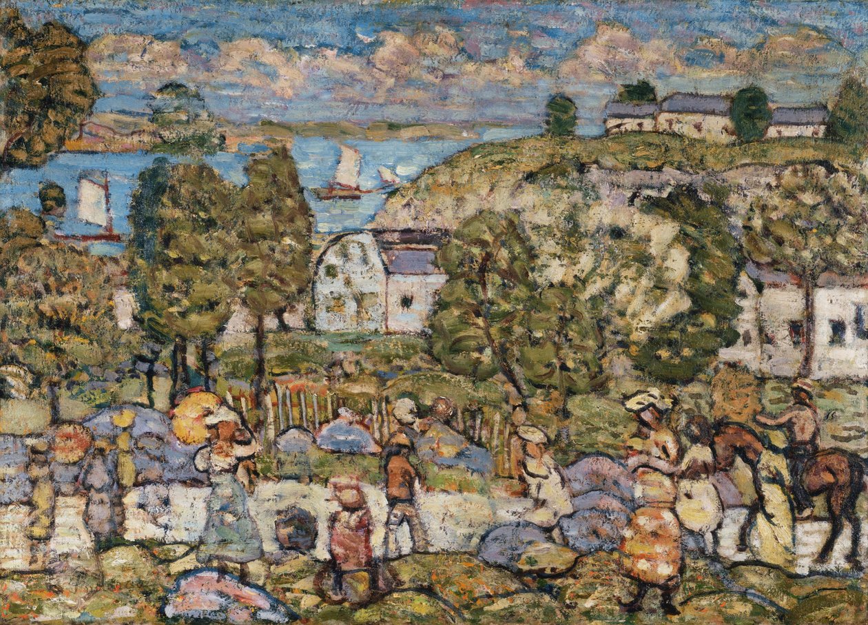 Táj Nahant közelében alkotó: Maurice Brazil Prendergast