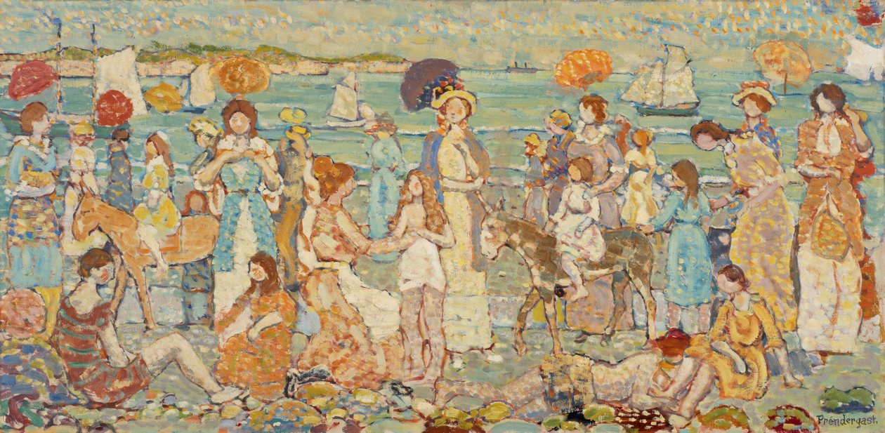 Táj figurákkal, 1924 alkotó: Maurice Brazil Prendergast
