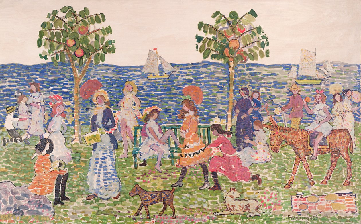 Sétány, 191415 alkotó: Maurice Brazil Prendergast