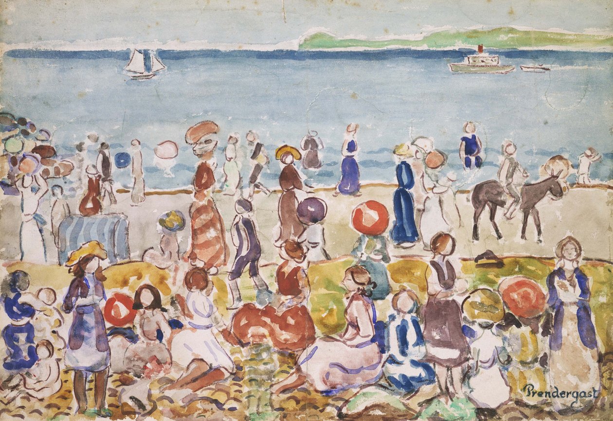 Revere Beach 2. sz alkotó: Maurice Brazil Prendergast