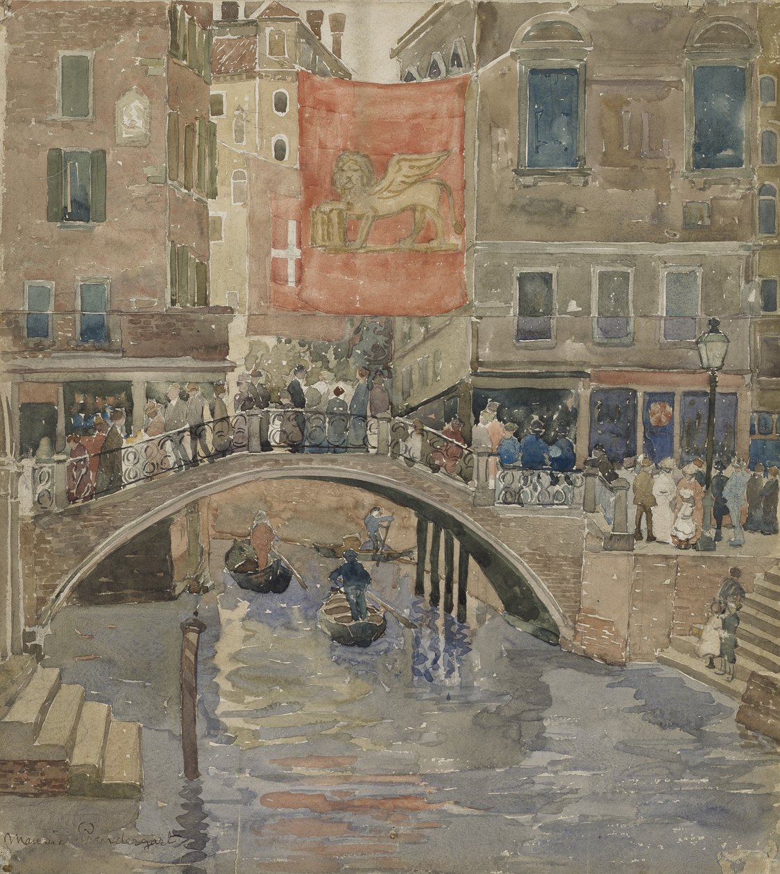 Velence, 1898-99 körül alkotó: Maurice Brazil Prendergast