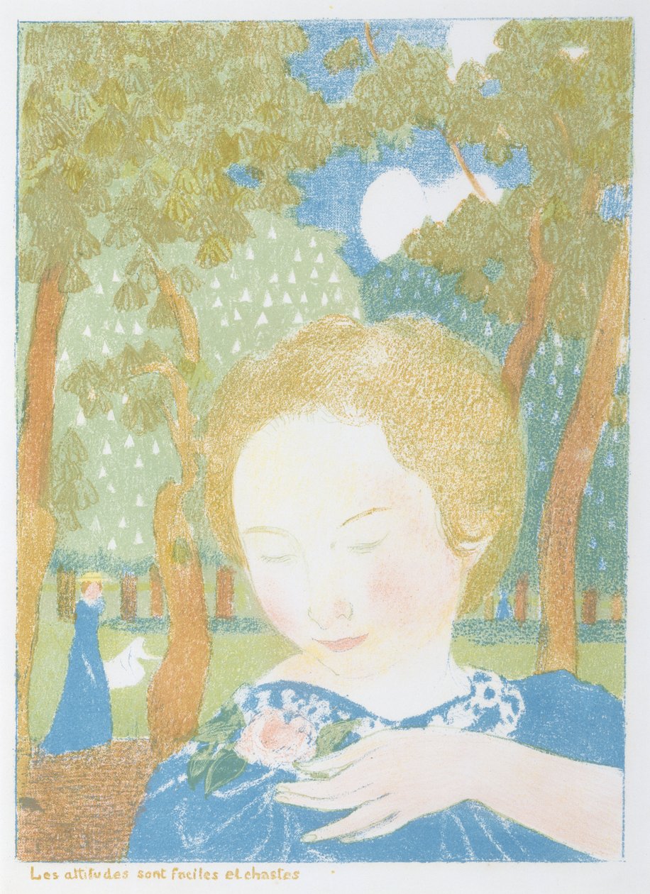 Az 1895-ben megjelent Szerelem sorozatból az attitűdök egyszerűek és tisztaak alkotó: Maurice Denis