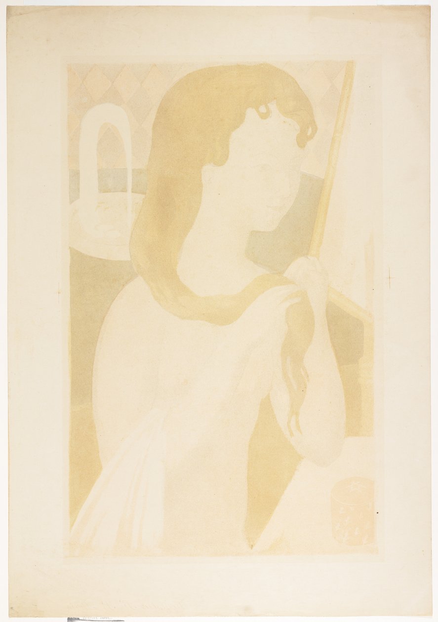 Fiatal lány a WC-nél, 1895 alkotó: Maurice Denis