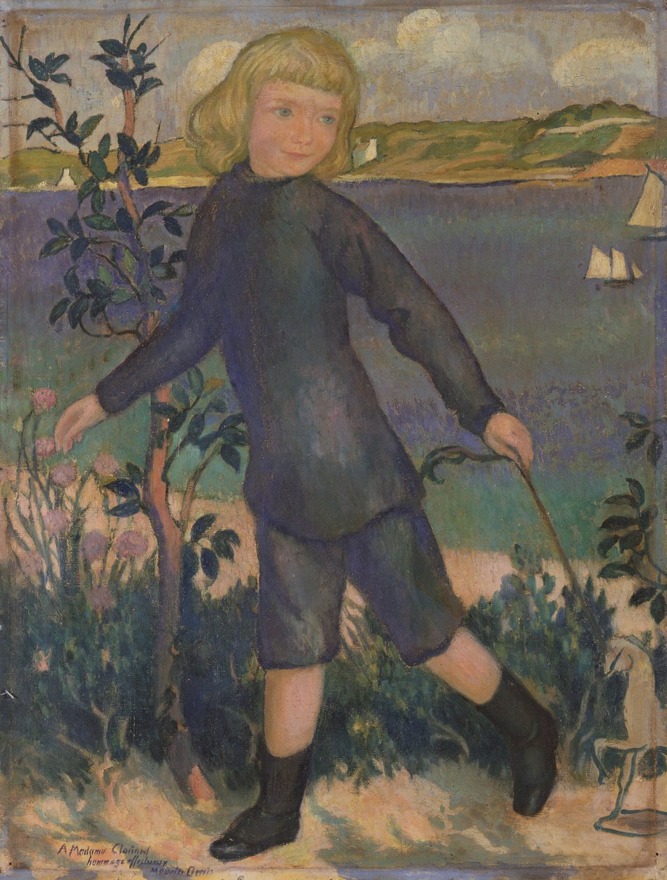 Joel falóval Perrosban, 1896 körül alkotó: Maurice Denis
