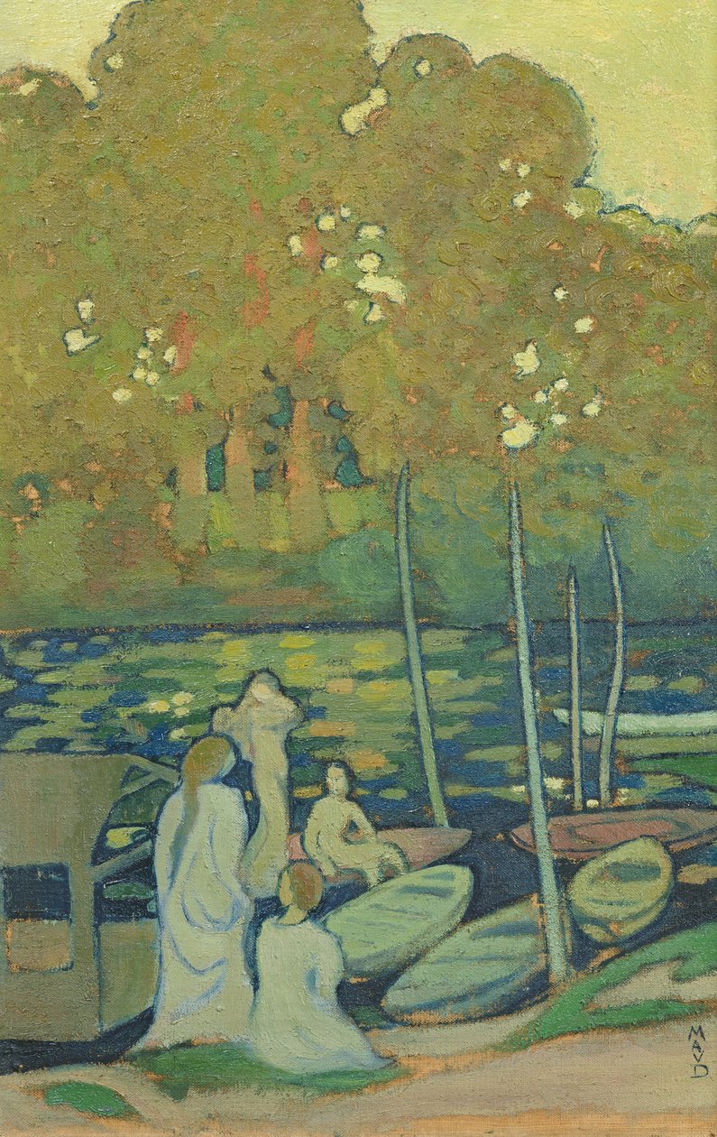 Nimfák, vagy a Szajna Port-Marlyban, 1890 körül alkotó: Maurice Denis