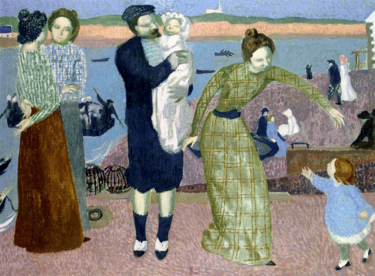 Párizsiak a tengerparton, 1899 alkotó: Maurice Denis