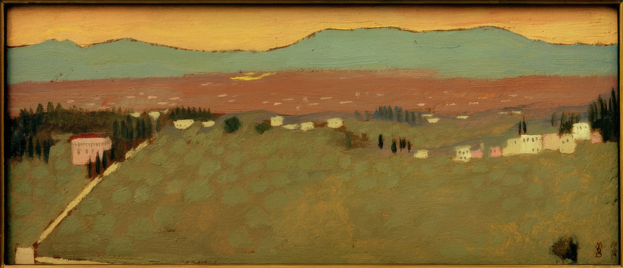 Táj Fiesole közelében alkotó: Maurice Denis