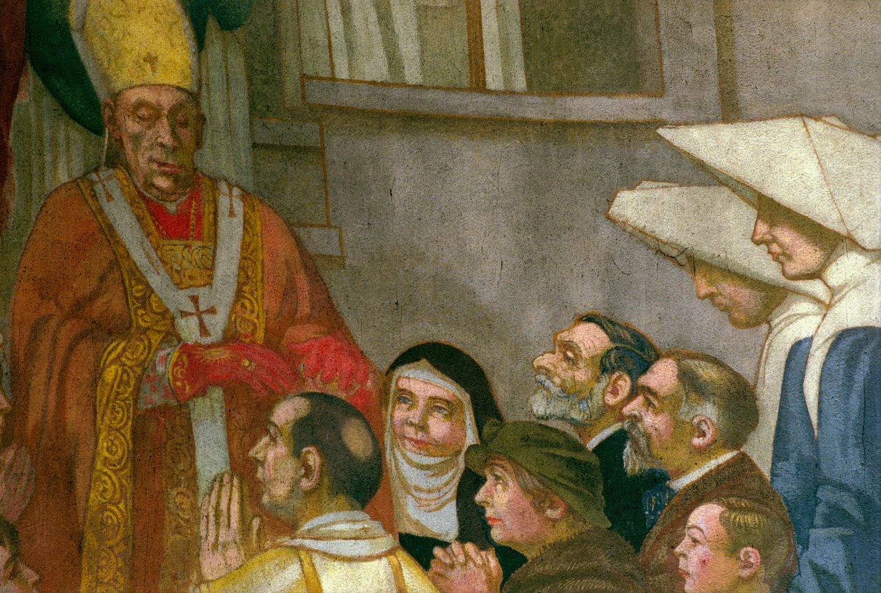 Pünkösd, a templom apszisából, 1934 (lásd még 83802 és 252659) (részlet) alkotó: Maurice Denis