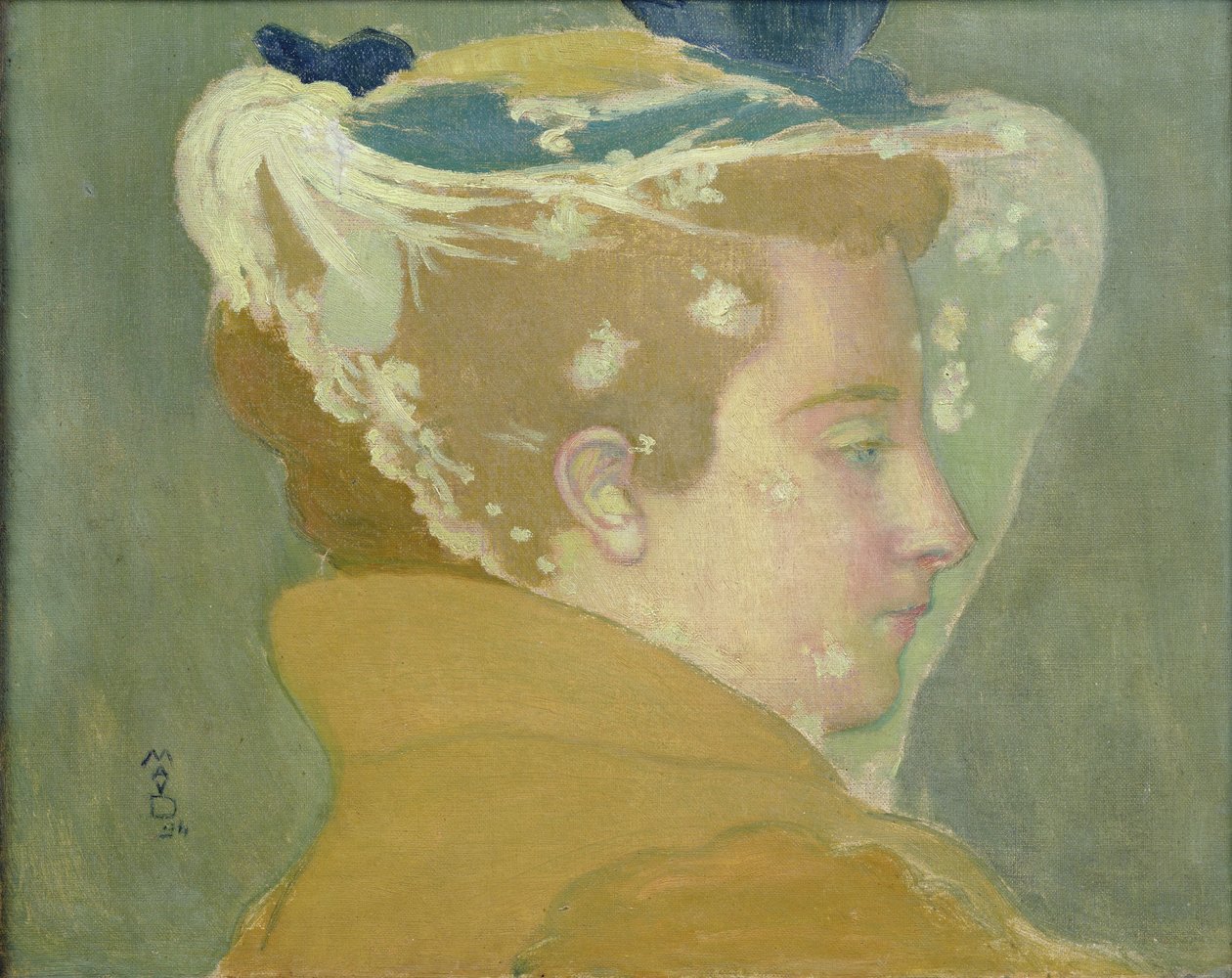 Marthe portréja fehér fátyollal, 1894 alkotó: Maurice Denis